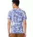 AA1070 Alternative Apparel Basic T-shirt in Blue tie dye back view