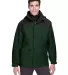North End 88006 Adult 3-in-1 Two-Tone Parka ALPINE GREEN front view