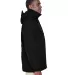 North End 88007 Adult 3-in-1 Parka with Dobby Trim BLACK side view