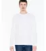 Unisex Classic Thermal Long-Sleeve Henley White front view