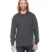 Unisex Fine Jersey USA Made Long-Sleeve T-Shirt ASPHALT front view