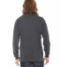 Unisex Fine Jersey USA Made Long-Sleeve T-Shirt ASPHALT back view