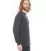 Unisex Fine Jersey USA Made Long-Sleeve T-Shirt ASPHALT side view