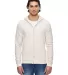 Unisex Triblend Full-Zip Hoodie Tri-Oatmeal front view