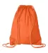 8881 Liberty Bags® Drawstring Backpack ORANGE back view