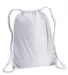 8881 Liberty Bags® Drawstring Backpack WHITE front view