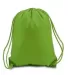 8881 Liberty Bags® Drawstring Backpack LIME GREEN front view