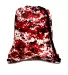 8881 Liberty Bags® Drawstring Backpack DIGIAL CAMO RED front view