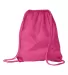 8882 Liberty Bags® Large Drawstring Backpack HOT PINK front view