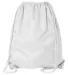 8882 Liberty Bags® Large Drawstring Backpack WHITE back view