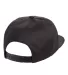 Yupoong-Flex Fit 6502 Unstructured Five-Panel Snap in Black back view