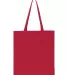 8860 Liberty Bags Nicole Cotton Canvas Tote RED back view