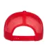 Yupoong-Flex Fit 6006 Five-Panel Classic Trucker C in Red back view