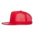 Yupoong-Flex Fit 6006 Five-Panel Classic Trucker C in Red side view