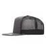 Yupoong-Flex Fit 6006 Five-Panel Classic Trucker C in Charcoal/ black side view