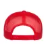 Yupoong 6006 Five-Panel Classic Trucker Cap  RED back view
