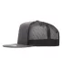 Yupoong 6006 Five-Panel Classic Trucker Cap  CHARCOAL/ BLACK side view