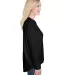 Anvil 34PVL Women's Freedom Long Sleeve T-Shirt in Black side view