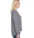 Anvil 34PVL Women's Freedom Long Sleeve T-Shirt HEATHER GRAPHITE side view