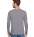 Anvil 6740 Triblend Long Sleeve T-Shirt HEATHER GRAPHITE back view