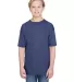 Anvil 6750B Youth Triblend Tee HEATHER BLUE front view