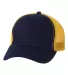 Sportsman AH80 ''The Duke'' Washed Trucker Cap Navy/ Gold front view