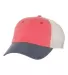 Sportsman SP510 Pigment Dyed Trucker Cap Red/ Navy/ Stone side view