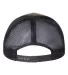 Sportsman SP3250 Faux Waxy Trucker Cap Dark Brown/ Black back view