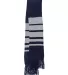 Sportsman SP07 Soccer Scarf Navy/ Heather Grey side view