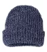 Sportsman SP90 12" Chunky Knit Cap in Navy/ white back view
