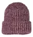 Sportsman SP90 12" Chunky Knit Cap in Maroon/ natural front view