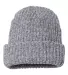 Sportsman SP90 12" Chunky Knit Cap in Grey/ white speckled front view