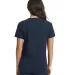 Next Level Apparel 3940 Ladies' Relaxed V-Neck T-S MIDNIGHT NAVY back view