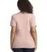 Next Level Apparel 3940 Ladies' Relaxed V-Neck T-S DESERT PINK back view