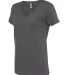 Next Level Apparel 3940 Ladies' Relaxed V-Neck T-S HEAVY METAL side view