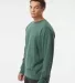 Independent Trading Co. PRM3500 Unisex Pigment Dye Pigment Alpine Green side view