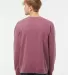 Independent Trading Co. PRM3500 Unisex Pigment Dye Pigment Maroon back view