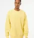 Independent Trading Co. PRM3500 Unisex Pigment Dye Pigment Yellow front view