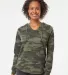 Independent Trading Co. PRM2500 Women's Lightweigh Forest Camo Heather front view