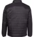Independent Trading Co. EXP100PFZC Puffer Jacket Black back view