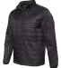 Independent Trading Co. EXP100PFZC Puffer Jacket Black side view