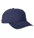 Big Accessories BA610 Heavy Washed Canvas Cap NAVY front view