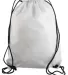 Liberty Bags 8886 Value Drawstring Backpack WHITE front view