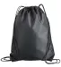 Liberty Bags 8886 Value Drawstring Backpack BLACK front view