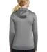 Nike AH6264  Ladies Therma-FIT Full-Zip Fleece Hoo Dark Grey Hthr back view