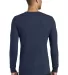 Nike BQ5230  Dri-FIT Cotton/Poly Long Sleeve Perfo College Navy back view