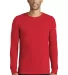 Nike BQ5230  Dri-FIT Cotton/Poly Long Sleeve Perfo University Red front view