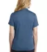 Nike AA1848  Ladies Dri-FIT Hex Textured V-Neck Po Court Blue back view