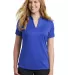 Nike AA1848  Ladies Dri-FIT Hex Textured V-Neck Po Game Royal front view