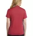 Nike AA1848  Ladies Dri-FIT Hex Textured V-Neck Po Gym Red back view